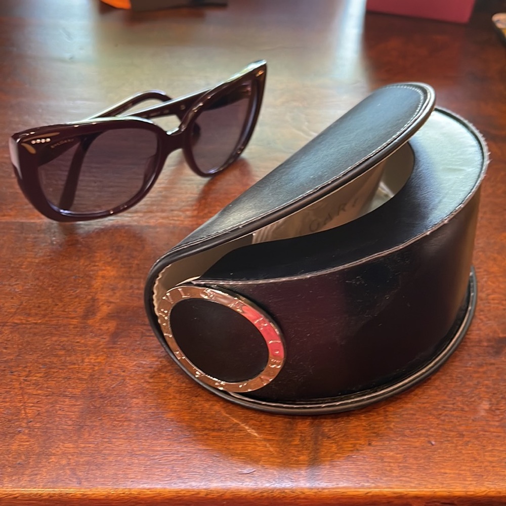 Bulgari Sunglasses, Purple with Gemstones
